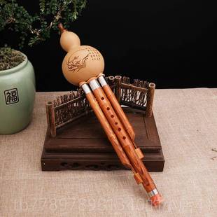 高档葫芦丝学入门成人初儿童小学生乐器脂芦胶木七孔葫丝C调树降b