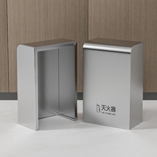 不锈钢灭火器箱2只装高端酒店商场灭火器专用箱4公斤消防收纳定制
