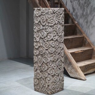 石雕祥云柱仿古高台柱中式古建青石石柱石花架盆景花台柱装饰柱