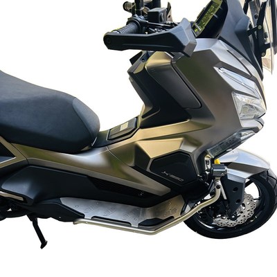 适用光阳x350adv摩托车不锈钢改装件保险杠护杠排气管杠前置横杆