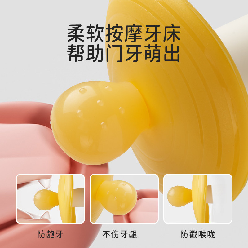 棒棒糖磨牙棒婴儿防吃手牙胶宝宝出牙期咬胶玩具468四六个月以上