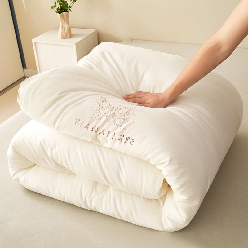 暖绒小提花冬被被子被芯加厚保暖单人学生宿舍春秋被双人棉被褥子,床上用品,化纤被,淘宝优惠券,粉丝福利购,淘宝优惠卷