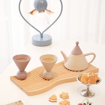 YOOFUN创意北欧陶瓷咖啡茶具套装家用不规则茶杯茶具礼盒生日送礼