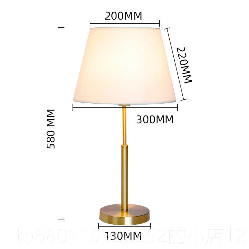 正品全铜美式卧约室床头柜灯现代简欧式华客厅创豪温馨书房装饰意