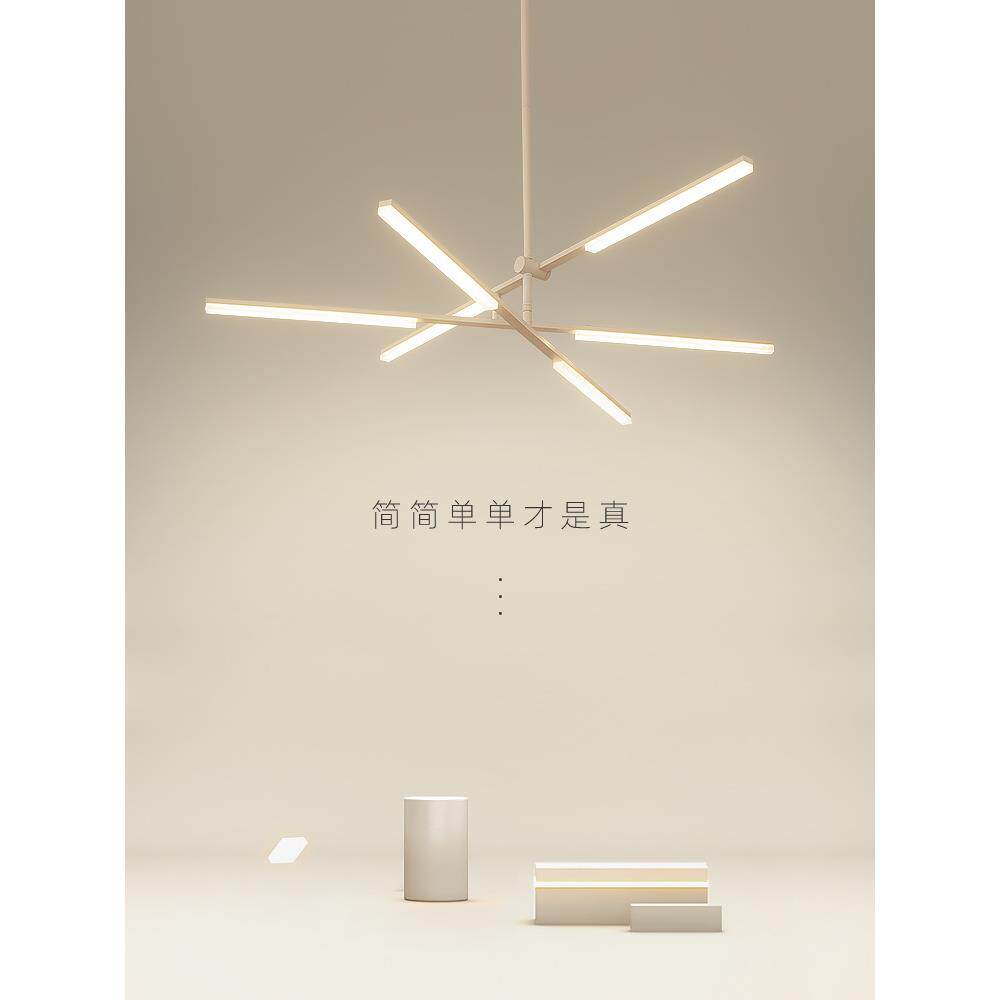 客厅吊灯后现代简约灯具大气大厅大灯设计感北欧白色极简客厅主灯