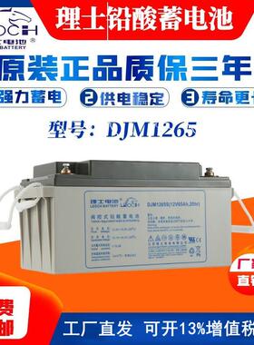 理士蓄电池LEOCH免维护蓄电池12V65AH理士DJM1265SUPS电源EPS直流