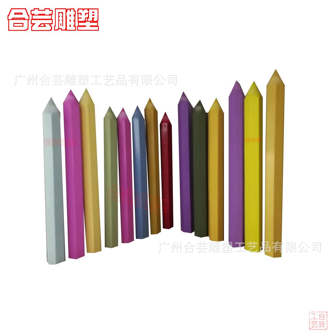 户外广场大型玻璃钢仿真铅笔雕塑学校景观彩绘钢笔造型摆件厂直销
