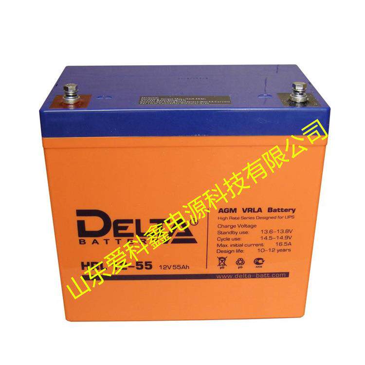 DELTA蓄电池 HRL12-55 12v55ah 船舶通信直流屏UPS电源电池