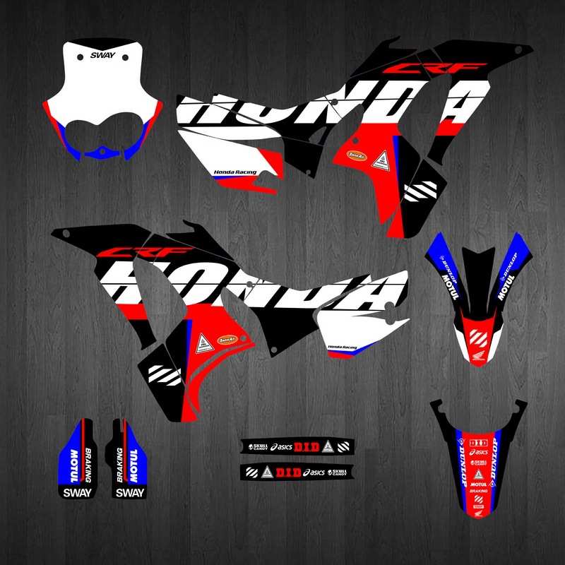 越野摩托贴纸 适用于HONDA本田 17-20 CRF250 RALLY 车贴 贴膜RK