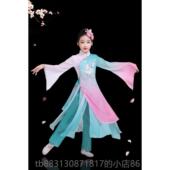 正品 清雅清新表扇舞伞舞秧歌演服装 表少儿古舞典女子演服装 中式