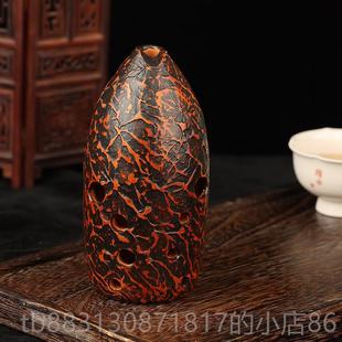 正品 踏古陶埙十孔高咪宽民音域古埙双八双准腔埙音专业演奏级族乐