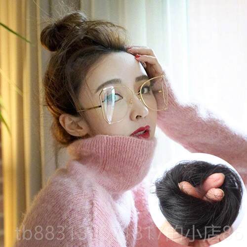正品真发发带新半球发蓬松的头女性发带韩袋国娘袋假发袋古代服装