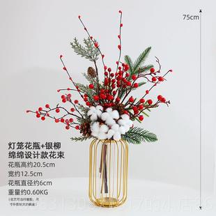 正品 饰蛇年春节发财果红假花仿0真果花摆设客花厅年宵艺 225新年装