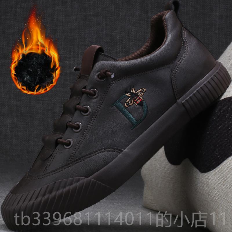 高档皮鞋休闲鞋男鞋双鞋2025新的季冬温羊暖毛内衬运棉动鞋时髦的