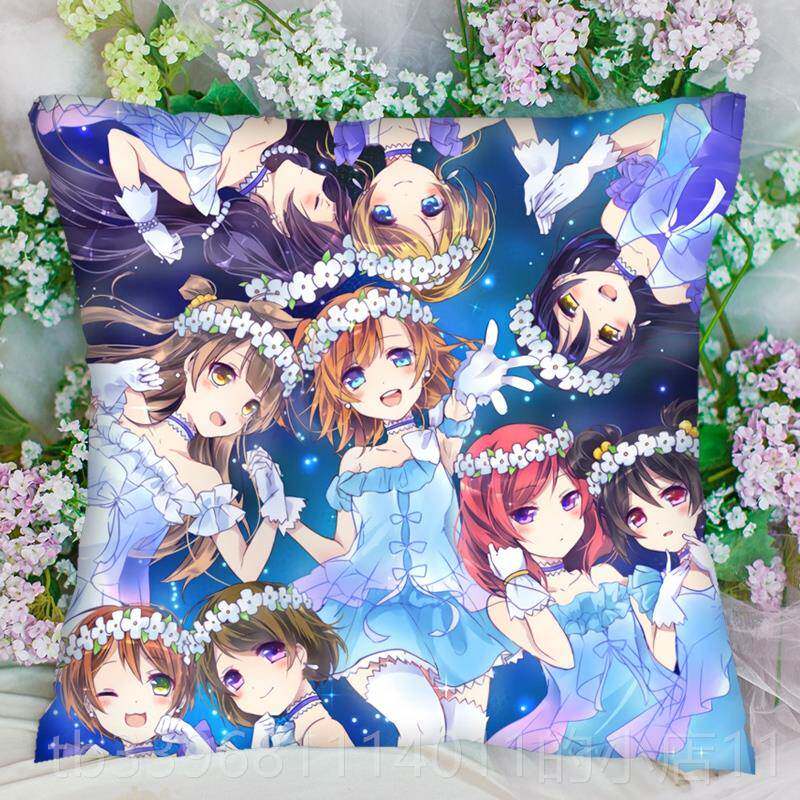 高档漫三方形坐抱枕蕾姆狂三八重樱玖FGO汽车靠枕垫睡枕周边diy定