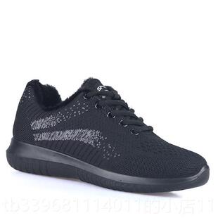 高档老妈北京布棉鞋冬季加绒保暖妈鞋软底防女滑中鞋老年加厚休闲