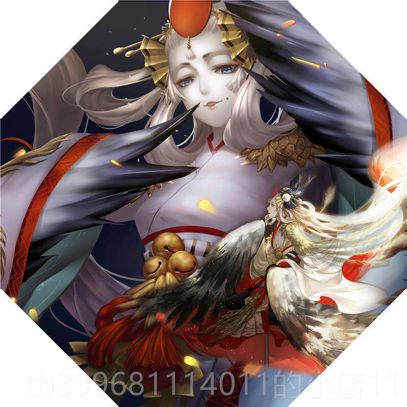 高档阴阳师边茨酒吞动周漫学生晴雨次伞两用伞二元萤草妖刀姬神木