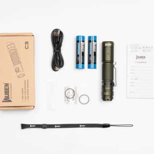 新款务本C3远强光亮手电筒充电typec快充用超射小耐便携led专业户