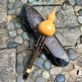 原生态紫竹 专演奏型葫丝乐器芦 金竹 八孔业 C调 九孔 新款