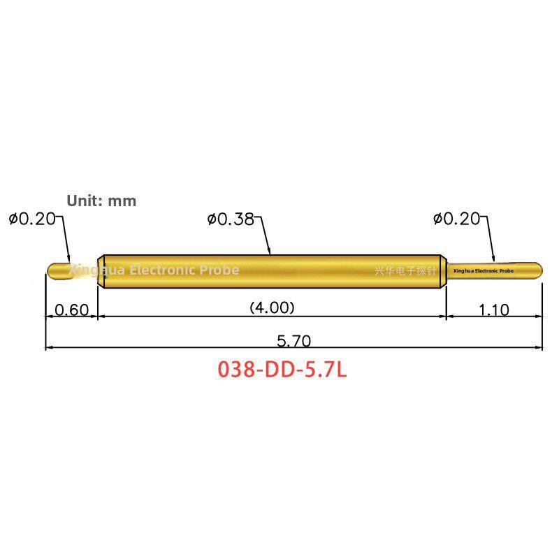 BGA双头针测试探针半导体048/038 BF 5.7L尖头圆两头伸缩弹簧顶针
