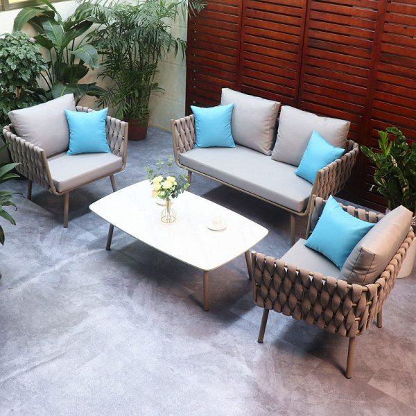 北欧户外藤编沙发设计师阳光房藤椅花园庭院室外阳台沙发组合家具,住宅家具,户外沙发,淘宝优惠券,粉丝福利购,淘宝优惠卷