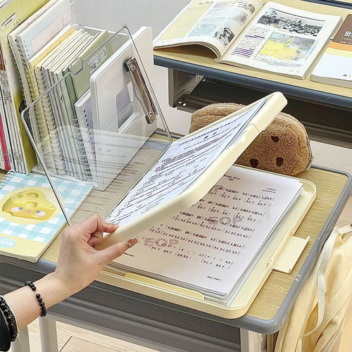 【开学好物】桌面文件架多层写字板资料初高中生试卷收纳整理神器