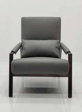 商务家用时客厅电视看休ZOP闲单人发沙椅现代简约尚靠背椅