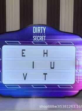 管敬酒手举氛牌发酒吧Ktv气道具引AXH路出酒牌le高d玩家光字换字