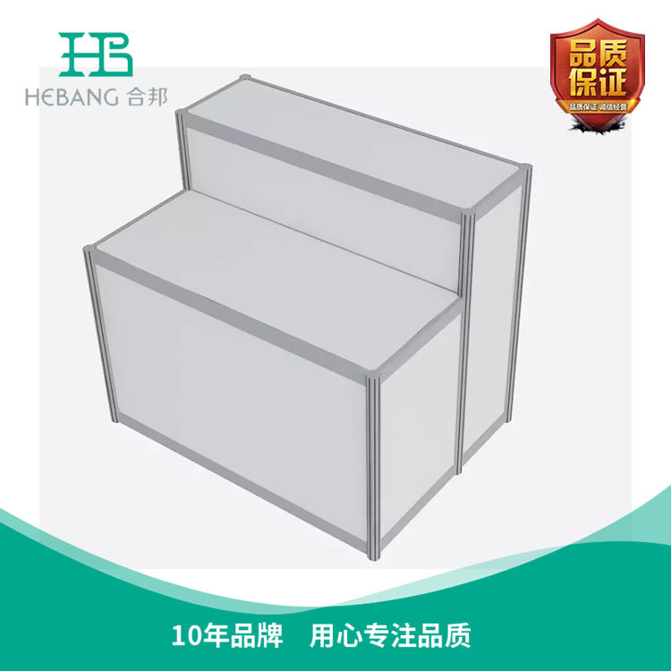 合邦八棱柱标摊配套高低展示柜