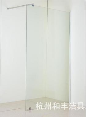 和浴丰室淋浴屏MGDm风5m6mm化钢玻璃金属拉杆落地款QM-S012出口