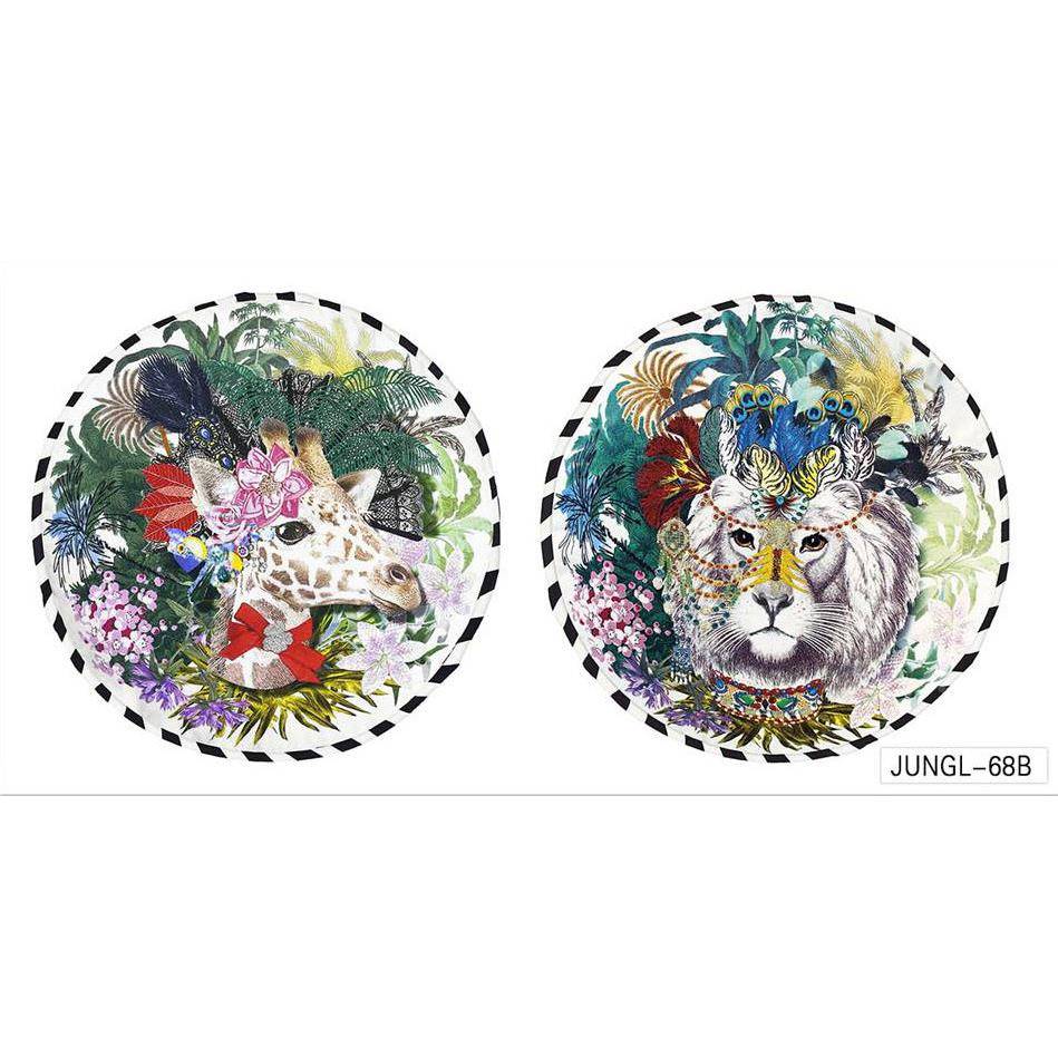 绿风野仙踪丛398G林数码印花装布饰抱枕布JUNL