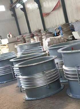 304锈钢金属波纹管补偿烟器风道用不锈OLS钢缩法兰伸节管道补偿不