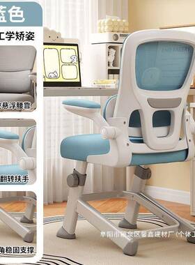 HJR厂家直销儿童学习椅家人用青年初中电学生写字高椅体工学脑椅
