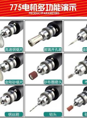 迷你打精密小型反775电钻正转电磨ILY机家用微型孔抛光电文玩手持