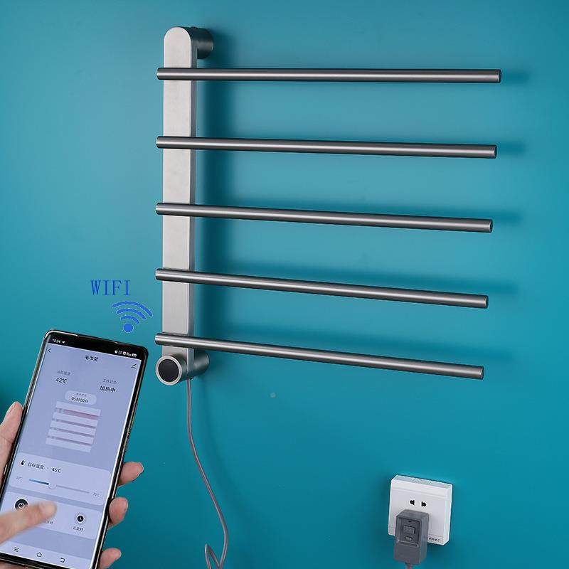 加纤电热毛巾架整体碳卫维加热浴室生间电加热JDP毛巾烘干热架