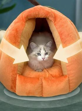猫窝四季通用半封闭式房子冬网季保暖HFG猫窝红猫窝宠物用狗品