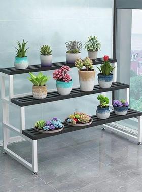 阳台花架子落地锈式多漆层阶梯式防水院防FWK庭多肉室内外铁艺烤