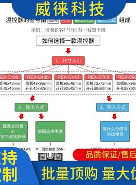 显议~温控器REX-0C100-40SIV-C700-C900数智能全仪自动温控温度控
