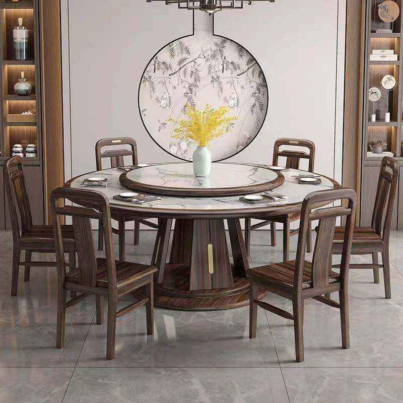 代新中式乌LKP金木实木餐桌椅合简约带现转盘岩板组轻奢家用大圆,鲜花速递/花卉仿真/绿植园艺,其它园艺用品,淘宝优惠券,粉丝福利购,淘宝优惠卷