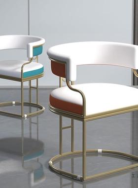 化轻奢红妆泡泡椅AWN客厅家用凳子发沙发椅网美甲椅简美约梳妆台