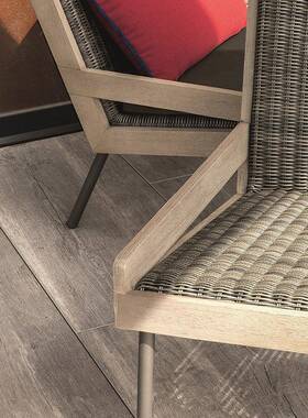 阳台休闲椅发铝合FOJ金实防木水晒室别合墅庭院花园户外沙藤编组