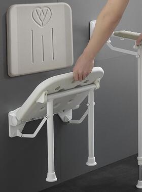 澡老人孕妇浴椅室洗椅子可叠老年人卫生间淋浴座沐浴凳新A1137P靠