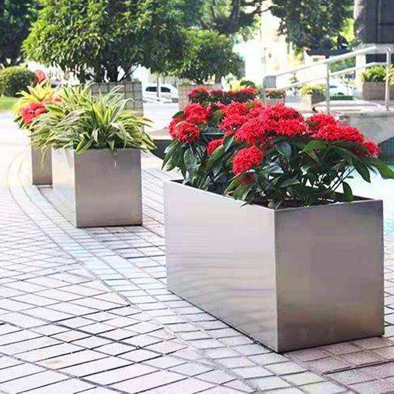 不锈钢花箱组合外花686摆坛外市政广场长方形铁艺槽隔断室花庭院,鲜花速递/花卉仿真/绿植园艺,花架,淘宝优惠券,粉丝福利购,淘宝优惠卷