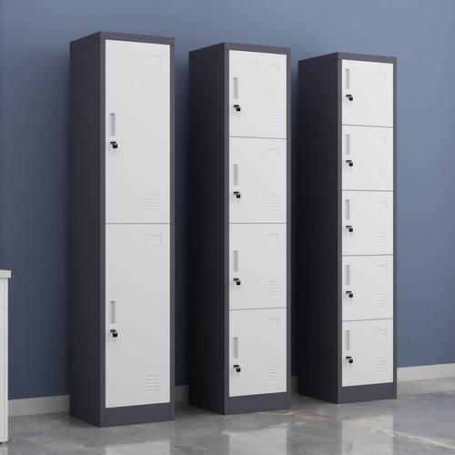 钢制单门更衣柜双人舍铁皮柜宿员工阳家用台柜收纳TEU储物柜夹缝