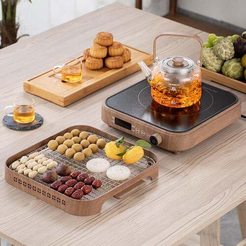 围炉茶器天烤火电陶炉套装一体冬式中式烤火煮CA2221M炉具露营暖