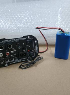 数字版话筒孔12v22其0汽v充电功放低音炮改件装车有源音响a5配他