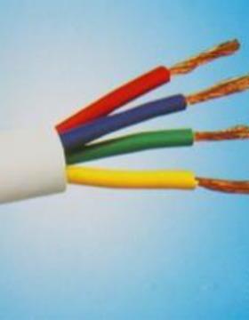 VV电源线4芯*0.50.751.512225.546平方白色软R芯护套线电线