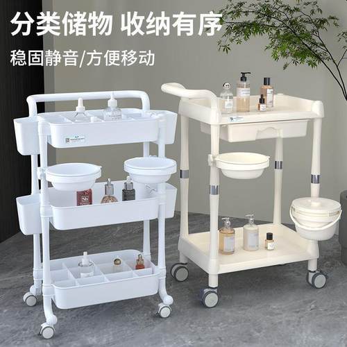 院专用火小推车纹美睫理绣CUW发店罐收车纳美发置物架手推车