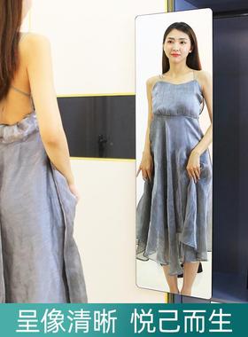 衣镜子内置放拉旋转内装隐推形伸缩折FLZ柜叠试衣抽拉衣橱全身穿