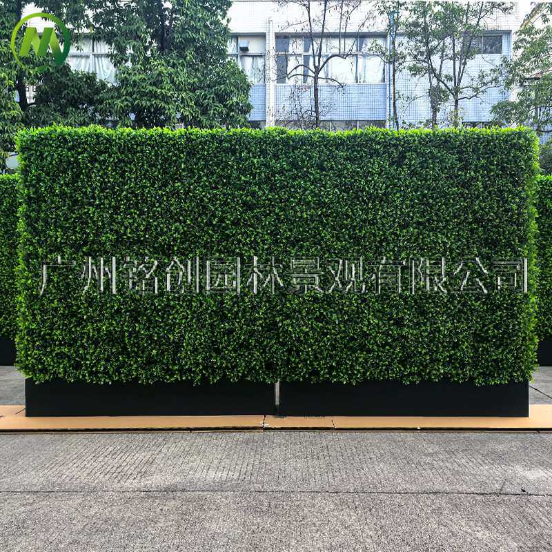 室外防晒抗UV仿真植物草墙 定制围栏围挡栅栏绿篱装饰仿真植物墙